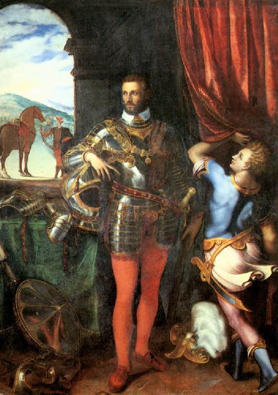 CAMPI, Giulio Portrait of Ottavio Farnese oil painting picture